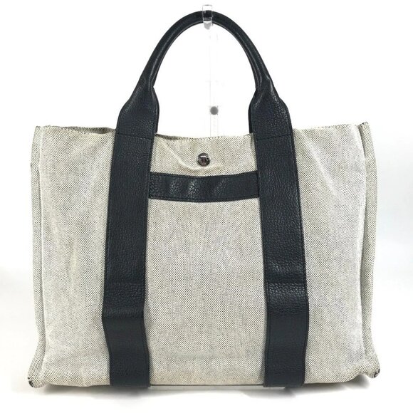 Hermes Handbags - HERMES Sac Arne MM Bag Shoulder Bag Tote Bag Hand Bag cotton Black